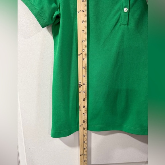 J.Crew Women’s Green Polo Shirt S NWT Collared Stretch Cotton Short Sleeve - Picture 7 of 8